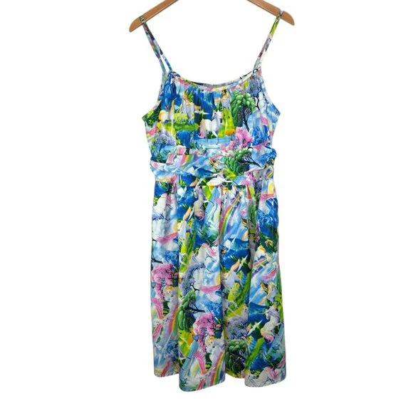 Retrolicious Mystical Unicorn Rainbow Sun Dress - Picture 2 of 9